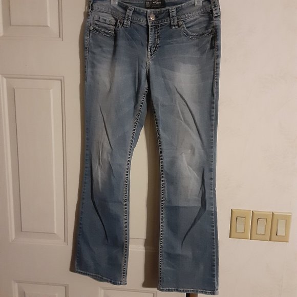 Silver Jeans Women's Suki Mid Slim Boot Jeans 1000280 Size 31x31 - Picture 4 of 7